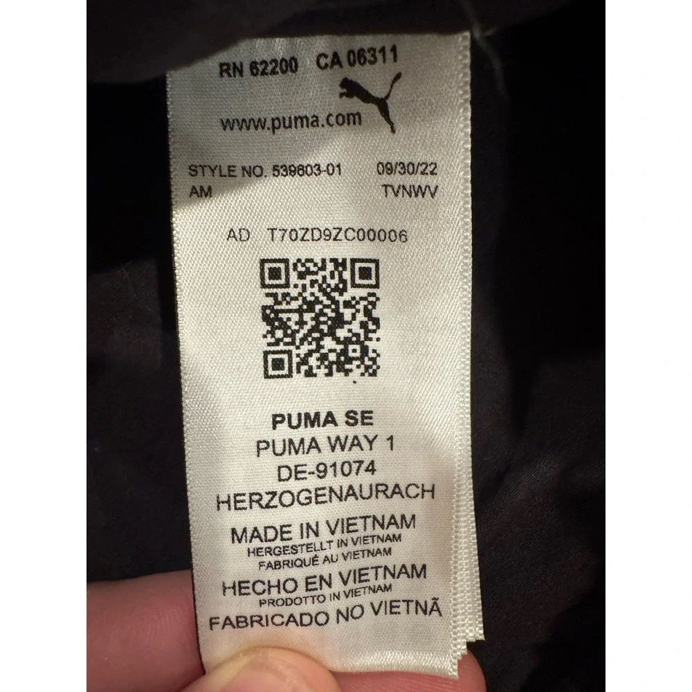 Puma Palace Palaska Fleece 1/4 Zip Jacket Purple Size XL‎